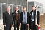 v.l.: Bgm. Johann Weinzerl, LR Buchmann, Vorstand DI Gerhard Schwander, DI Manfred Schlögl 