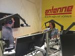 Interview im Antenne-Studio mit Stephan Legat