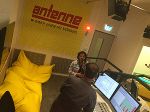 Interview im Antenne-Studio mit Stephan Legat