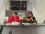 Labg. Helga Ahrer und LRin Ursula Lackner bei der Pressekonferenz zum Equal Pay
