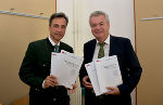 Landesrat Anton Lang und Bürgermeister Siegfried Nagl präsentierten gemeinsam die Studie © Foto: Land Steiermark/Strasser; bei Quellenangabe honorarfrei