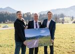 BBL-Chef Martin Reiter-Puntinger, LH-Stv. Anton Lang und Bgm. Thomas Reingruber (v.l.). © Land Steiermark