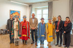 Die Sternsinger und ihre Begleiter waren zu Besuch bei Landeshauptmann Mario Kunasek in der Grazer Burg. © Land Steiermark; Verwendung bei Quellenangabe honorarfrei