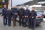 Landeshauptmann Mario Kunasek mit einer Abordnung der Polizei in Schladming